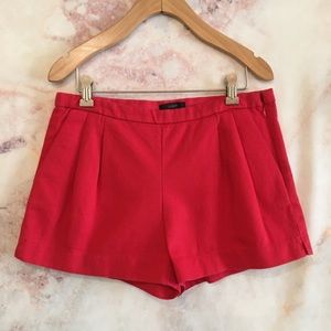 J. Crew EUC Pink Pique Pleated Shorts